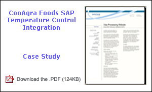 Conagra Foods SAP Temperature Control Integration